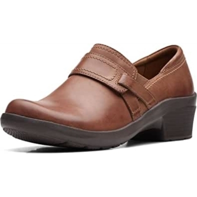 Angie Poppy Dunkelbraunes Leder Clarks