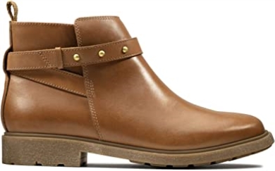 Astrol Soar Jugendlederstiefel Tan Clarks
