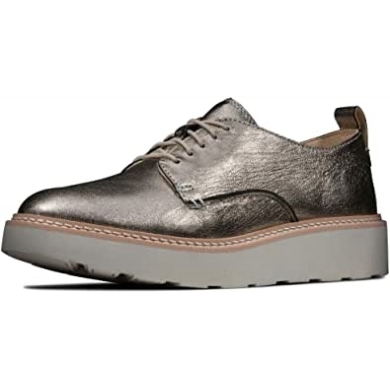 Beige Trace Walk Lässige Derby-schuhe Für Damen Clarks