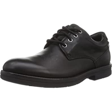 Black Clarks Banning Lo Gtx Formelle Schuhe Aus Schwarzem Leder Für Herren