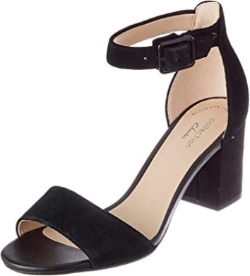 Black Clarks 261451 604 Knöchelriemchen Für Damen