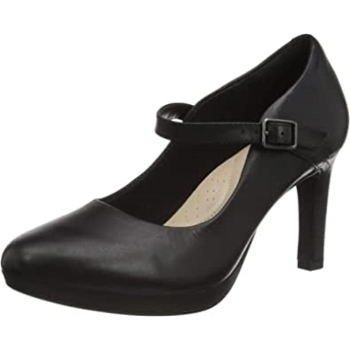 Black Clarks Ambyr Shine Damenpumps
