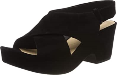 Black Clarks Fesselriemen Damensandalen