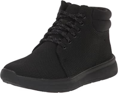 Schwarzer Strick Clarks Ezera Schnürstiefelette Für Damen