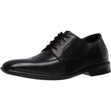 Schwarzes Leder Clarks Herren Bensley Run Oxford