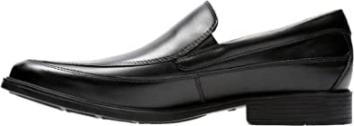 Schwarze Leder Clarks Tilden Free Loafer Für Herren
