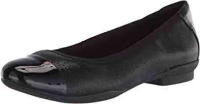 Schwarze Lederkombi Sara Orchid Ballerinas Für Damen Clarks