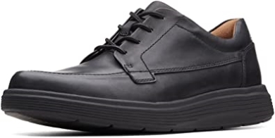 Schwarzes Leder Herren Un Abode Ease Derbys Clarks
