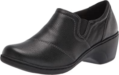 Channing Park Loafer Clarks Aus Schwarzem Leder Für Damen
