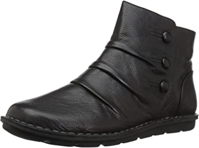 Janice Verna Modestiefel Aus Schwarzem Leder Für Damen Clarks