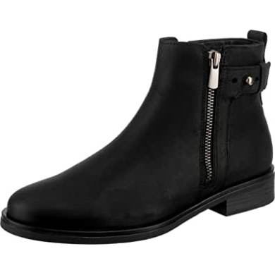 Memi Lo Chelsea Boots Aus Schwarzem Leder Für Damen Clarks