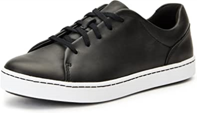 Pawley Springs Sneaker Clarks Aus Schwarzem Leder Für Damen