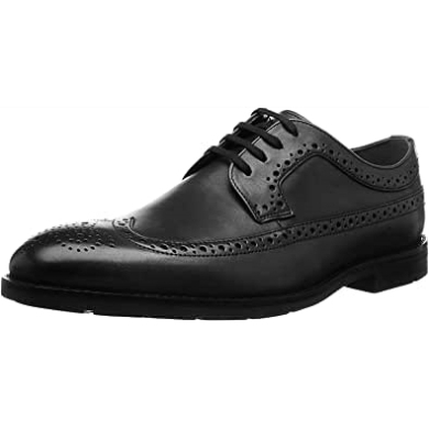 Schwarze Oxford Clarks Mit Flügelspitzen Für Herren