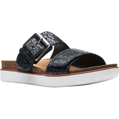 Schwarzes Nubukleder Cla Elayne Ease Gold Metallic Clarks