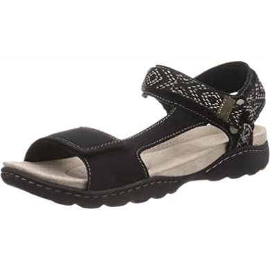 Schwarze Sde Clarks Amanda Stepp-sandale Für Damen