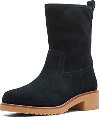 Schwarzes Wildleder Clarks Eden Mid Hi