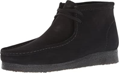 Schwarzes Wildleder Clarks Wallabee Boot Chukka Für Herren