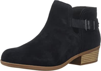 Schwarzes Wildleder Clarks Addiy Carisa Damenstiefelette