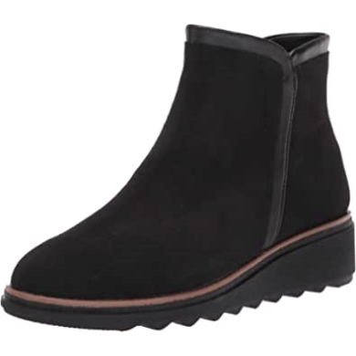 Sharon Heights Modestiefel Aus Schwarzem Wildleder Für Damen Clarks
