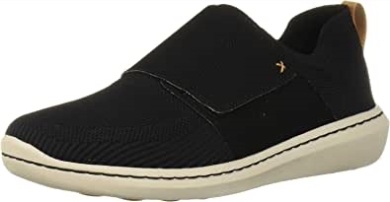 Schwarzer Textil Herren Step Urban Race Sneaker Clarks
