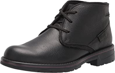 Clarks Herren-chukka-stiefel Mit Morris Peak Aus Schwarzem, Getrommeltem Leder
