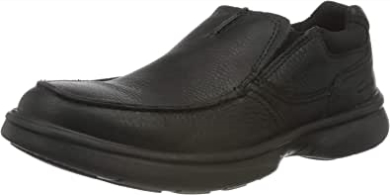 Bradley Free Loafer Clarks Aus Schwarzem Getrommeltem Leder Für Herren