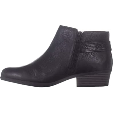 Schwarz Damen Addiy Kara Leder Mandelzehe Knöchel Mode Tan Clarks