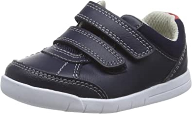 Blaues Marineblaues Leder Marineblaues Leder Clarks Emery Sky T Low-top Sneakers Kind