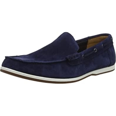 Blaue Marineblaue Morven Sonnenloafer Für Herren Clarks