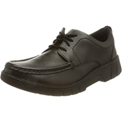 Zweigspitze Für Jungen Y Oxford Clarks Schwarzes Leder