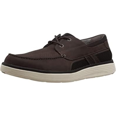 Braunes Leder Herren Mokassins Mit Geschlossener Zehenpartie Clarks