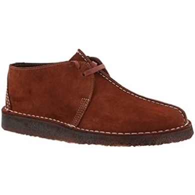 Burgund-veloursleder Clarks Wüstentrekschuhe Für Herren