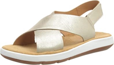Champagner Lea Damen Jemsa Cross Sandale Clarks