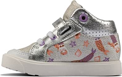 City ​​pop Kleinkind Textil Canvas Silber Kombi Ize Clarks
