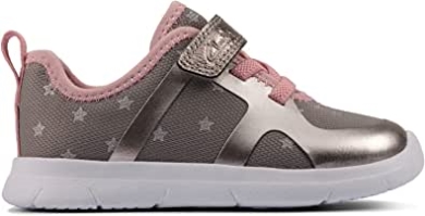 Clarks Ath Flux Textil-sneaker Für Kleinkinder Zinngrau