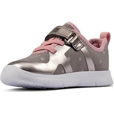 Clarks Ath Flux Textil-sneaker Für Kleinkinder Zinn