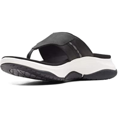Clarks Black Comb Wave Sea Damensandale