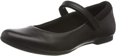 Clarks Schwarze Mädchen Scala Dawn Y Ballerinas