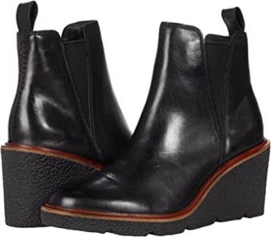 Clarks Schwarzes Leder Clarkford Top Schwarzes Leder
