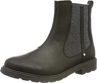 Clarks Astrol Ork Chelsea-stiefel Aus Schwarzem Leder Für Mädchen