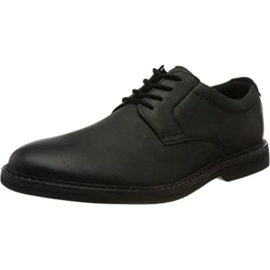 Clarks Atticus Ltlace Oxford Aus Schwarzem Leder Für Herren