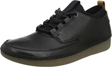 Clarks Natur Iv Sneaker Aus Schwarzem Leder Für Herren