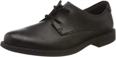 Clarks Scala Loop Schnürschuhe Für Jugendliche Aus Schwarzem Leder Für Herren