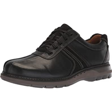 Clarks Un Ramble Go Sneaker Aus Schwarzem Leder Für Herren