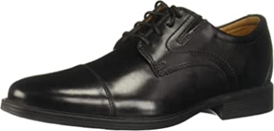 Clarks Whiddon Cap Oxford Aus Schwarzem Leder Für Herren