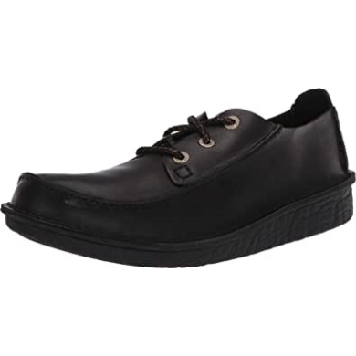 Clarks Schwarzes Leder Trekveldt