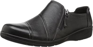 Clarks Cheyn Clay Loafer Aus Schwarzem Leder Für Damen