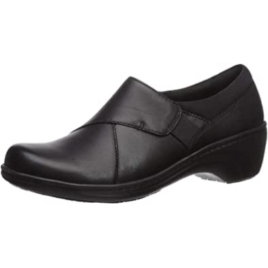Clarks Schwarze Leder Damen Griff Hohe Schuhe