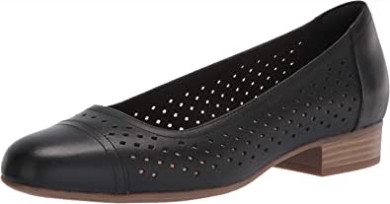 Clarks Juliet Cedar Ballerinas Aus Schwarzem Leder Für Damen