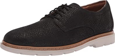 Clarks Lug Lite Halbschuhe Aus Schwarzem Nubukleder Für Herren